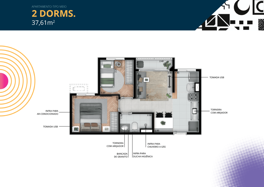 Concept 2 Dorms 37,61m²