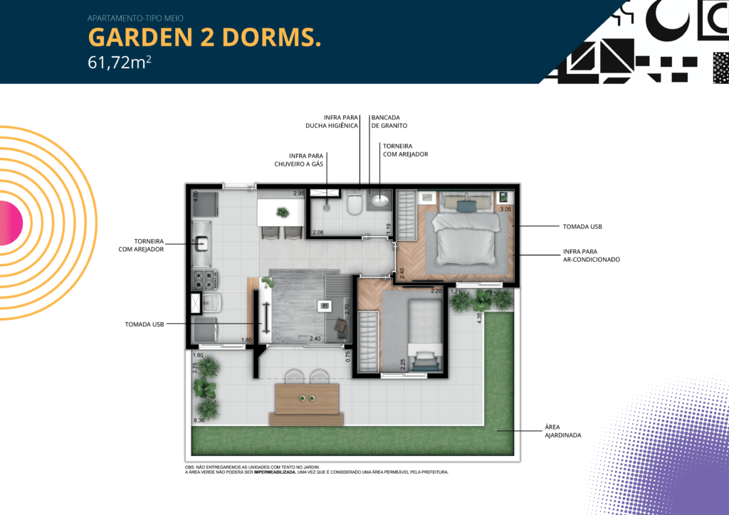 Concept Garden 2 Dorms 61,72m²